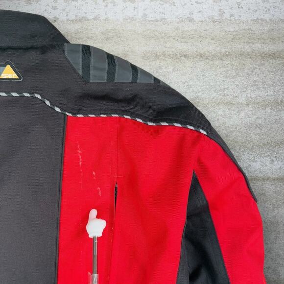 Vintage Joe Rocket Motorcycle Jacket Red Black Full Zip with Padding 90s - Picture 5 of 10